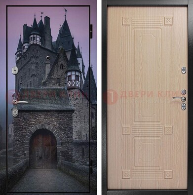 Входная металлическая дверь с фотопечатью замка ДФ-38 в Зеленограде
