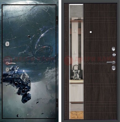 Железная дверь с фотопечатью космической фантастики ДФ-51 в Зеленограде