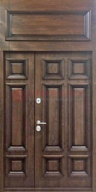 Классическая входная дверь с верхней фрамугой ДФГ-15 в Зеленограде
