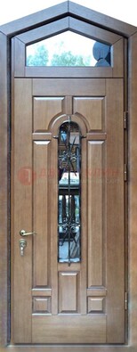 Железная дверь Винорит с фрамугой для частного дома ДФГ-34 в Зеленограде