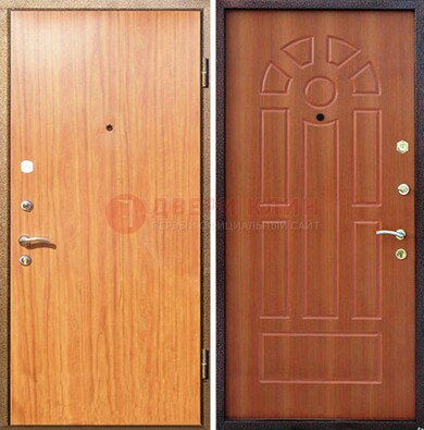 Светлая железная дверь с ламинатом МДФ внутри ДЛ-15 в Зеленограде