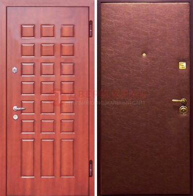 Входная дверь с МДФ и винилискожей ДМ-178 для офиса в Реутове