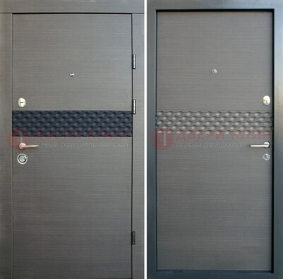 Темно-серая стальная дверь с МДФ ДМ-218 в Зеленограде