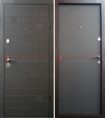 Черная железная дверь МДФ ДМ-227 в Зеленограде
