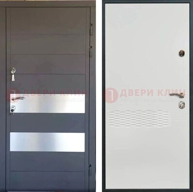 Металлическая дверь МДФ темная и светлая ДМ-420 в Зеленограде