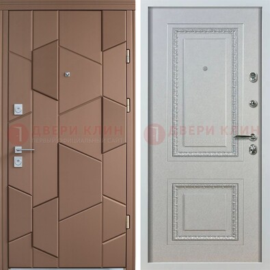 Квартирная стальная дверь с разными панелями МДФ ДМ-496 в Зеленограде