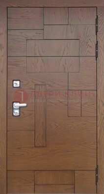 Современная стальная дверь с МДФ панелью ДМ-519 в Раменском