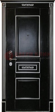 Чёрная дверь с МДФ ДМ-521 в Зеленограде