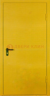Желтая железная дверь с нитроэмалью ДН-5 в Зеленограде