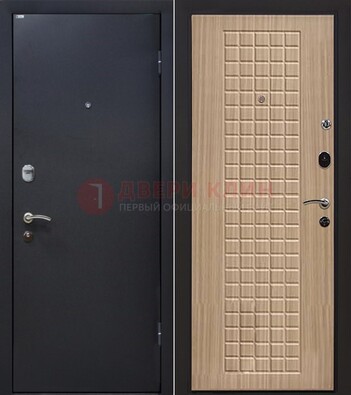 Черная металлическая дверь с порошковым покрытием ДП-157 в Зеленограде