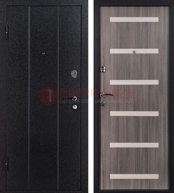Черная стальная дверь с порошковым окрасом ДП-199 в Зеленограде