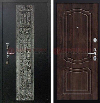 Входная дверь с порошковым покрытием медный антик МДФ внутри ДП-224 в Зеленограде
