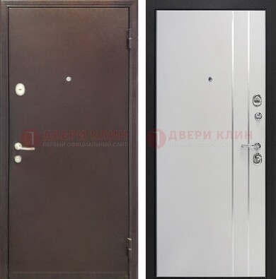 Входная дверь с порошковым покрытием с МДФ с молдингами ДП-232 в Зеленограде
