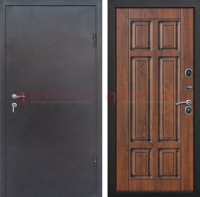 Входная дверь с порошковым покрытием Медный антик с МДФ панелью ДП-235 в Зеленограде