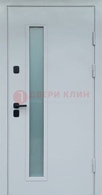 Светлая железная дверь с порошковым напылением ДП-303 в Зеленограде