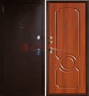 Темная железная дверь с порошковым напылением ДП-46 в Зеленограде