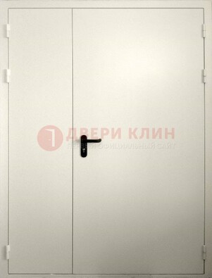 Белая противопожарная двупольная дверь ДПМ-02/60 в Зеленограде