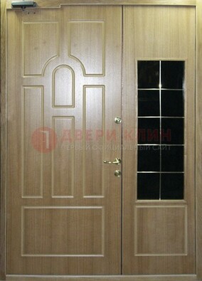 Входная дверь Дверь со вставками из черного стекла ДПР-42 в Зеленограде