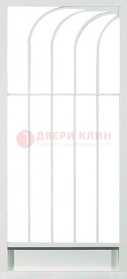 Белая металлическая решетчатая дверь ДР-17 в Зеленограде