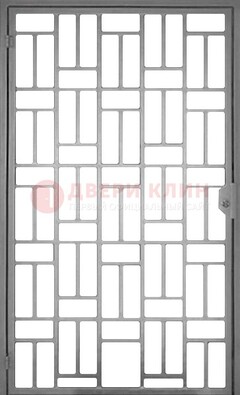 Металлическая решетчатая дверь в сером цвете ДР-23 в Зеленограде