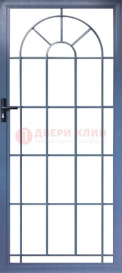 Синяя металлическая решетчатая дверь ДР-28 в Зеленограде