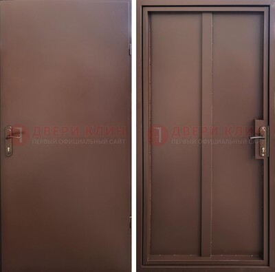 Техническая дверь с порошковым покрытием медный антик с двух сторон ДП-253 в Зеленограде