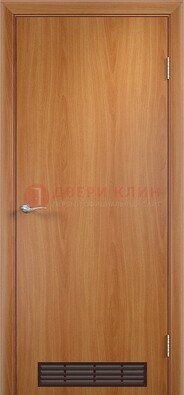 Светлая техническая дверь с вентиляционной решеткой ДТ-1 в Зеленограде