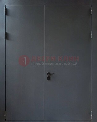 Черная распашная тамбурная дверь Порошок ДТМ-46 в Зеленограде