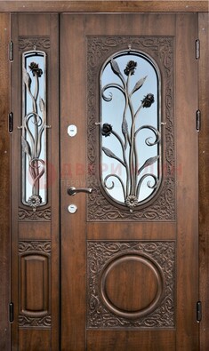 Железная дверь с виноритом и ковкой ДВТ-180 в Зеленограде