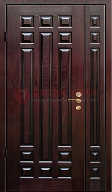Коричневая металлическая дверь с виноритом ДВТ-20 в Зеленограде