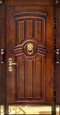 Входная дверь с виноритом в коричневом цвете ДВТ-236 в Зеленограде