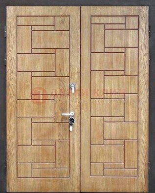 Светло-коричневая стальная дверь с виноритом ДВТ-245 в Зеленограде