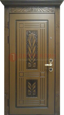 Металлическая дверь с виноритом и узором ДВТ-256 в Зеленограде