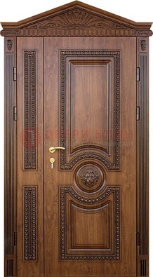 Узорная стальная дверь с виноритом для дома ДВТ-260 в Твери