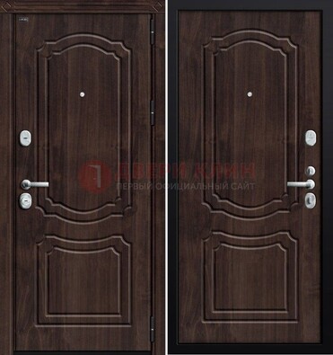 Темная входная дверь с МДФ ДМ-2222 в Зеленограде