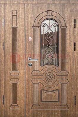 Железная классическая дверь с терморазрывом и рисунком ДВТ-77 в Зеленограде