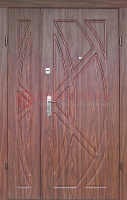 Железная тамбурная полуторная дверь с МДФ ПЛ-7 в Зеленограде